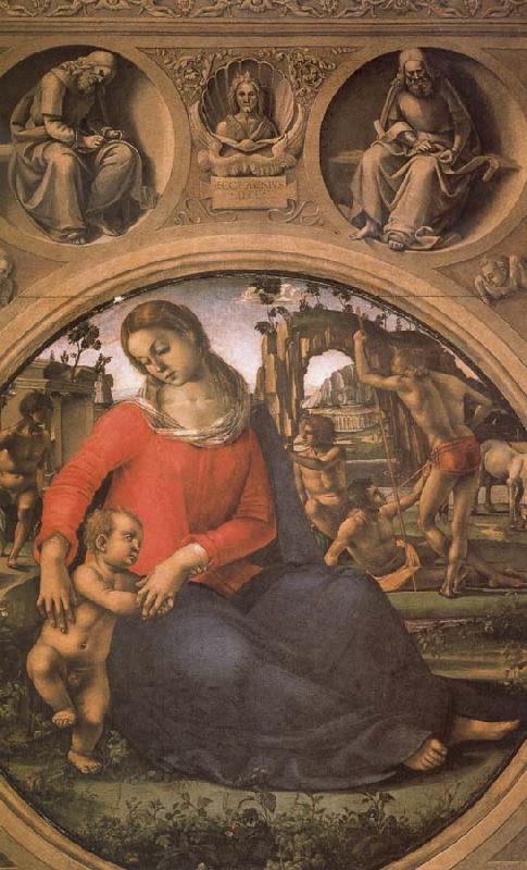 Luca Signorelli The Madonna and the Nino with prophets Germany oil painting art
